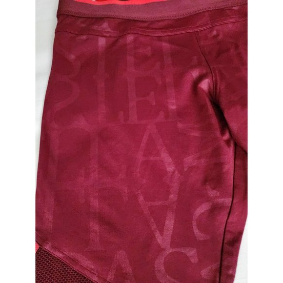 Adidas By Stella McCartney Run Athletic 3/4 Running Tights, Dark Vine Size Large - Picture 6 of 16